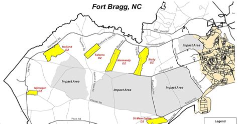 Map Of Fort Bragg