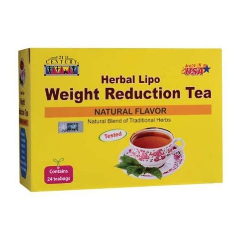 Buy 21st Century Herbal Lipo Weight Reduction Tea Natural 2g X24