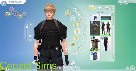 Sims 4 Ccs The Best Leon Agent Outfits From Resident Evil 4 By Cepzid