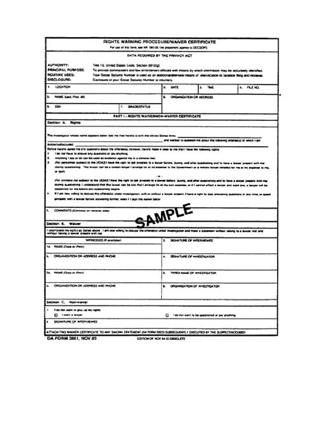 Figure 1 1 Da Form 3881 Rights Warning Procedurewaiver Certificate