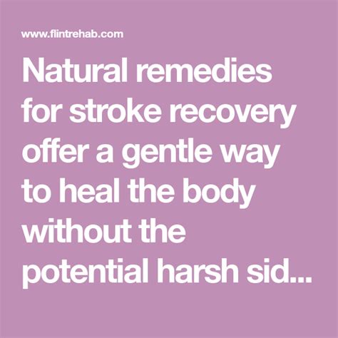 Natural Remedies For Stroke Recovery Exploring Alternative Treatments