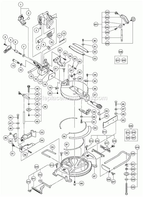 Chicago Electric 12 Miter Saw Parts List