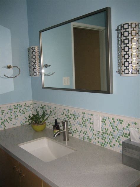 Subway mosaic tiles, kitchen backsplash ideas. 20 Inch Bathroom Vanity With Sink | Tile backsplash ...