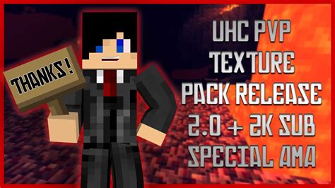 Uhc Pvp Texture Pack Release Ama 2k Subcriber Special Youtube