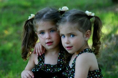 Hugging Twin Sisters Free Image Download