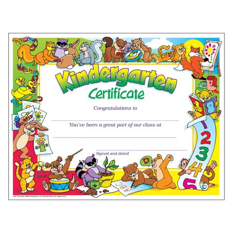 Kindergarten Diploma Certificate Template By Graduation Outlet