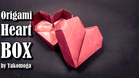 Origami Box Heart 3d Origami Easy Tutorial Origami T Box Youtube