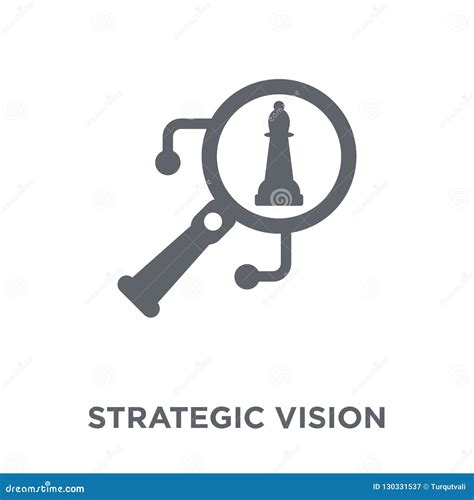Strategic Vision Icon From Strategy 50 Collection Stock Vector