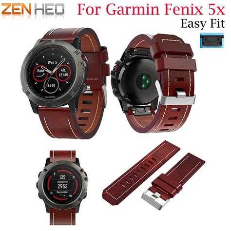 High Quality Leather Replacement Band Strap For Garmin Fenix X X