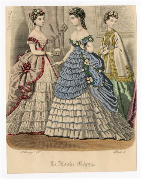 Women 1870 Plate 037 Victorian Era Fashion Fashion History