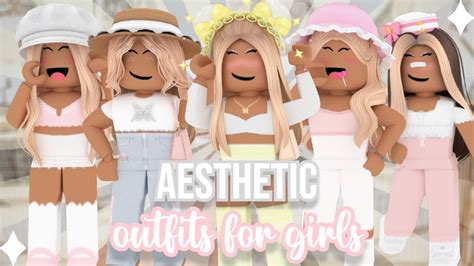 Aesthetic Roblox Outfits For Girls Codes And Links Youtube