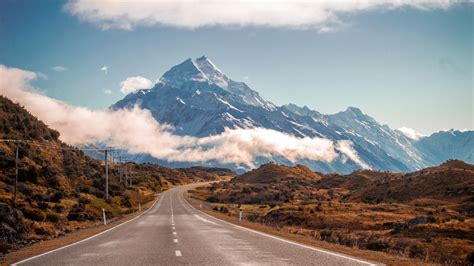Mountains Landscape And Road In New Zealand Image Free Stock Photo