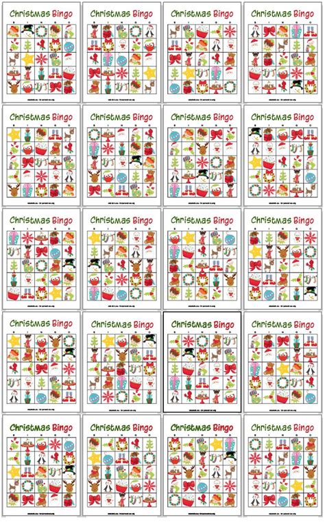 Christmas Bingo Printable Free Printable Bingo Cards Holiday Bingo