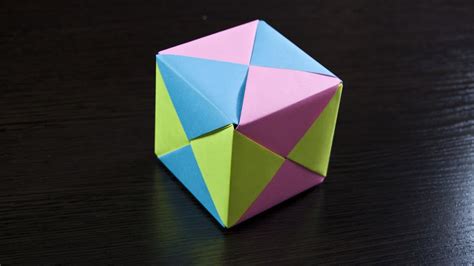 Como Hacer Un Cubo Modular De Papel Origami Youtube