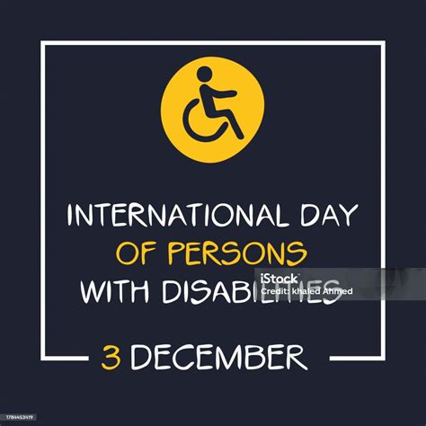 International Day Of Persons With Disabilities Stock Illustration Download Image Now