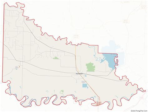 Map Of Little River County Arkansas Địa Ốc Thông Thái