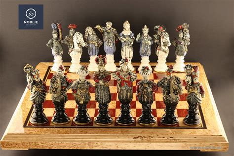 Collectible Chess Set The Battle Of Vienna Collectible Chess For