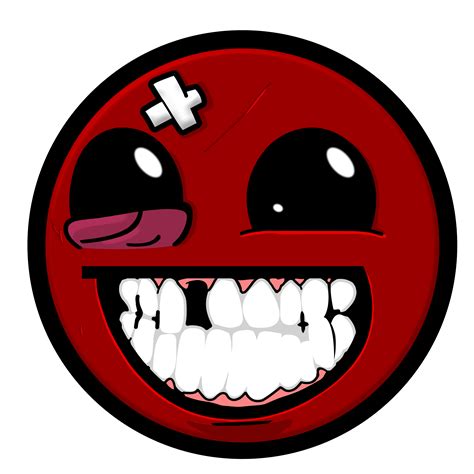 Super Meat Boy Smiley Awesome Face Epic Smiley Know Your Meme