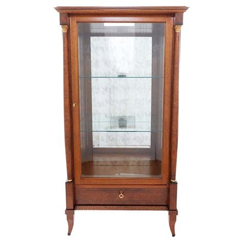 Mahogany And Glass Display Case For Sale At 1stdibs Custom Glass