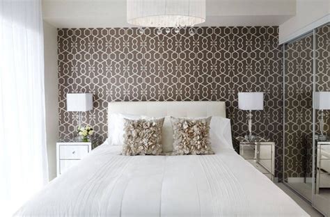 Wallpaper accent wall bedroom charming interior colors together with master bedroom wallpaper accent wall archives room. 20 Ways Bedroom Wallpaper Can Transform the Space