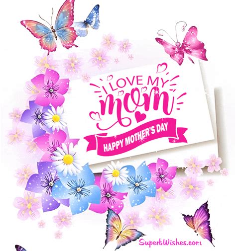 Happy Mothers Day  With Beautiful Flowers