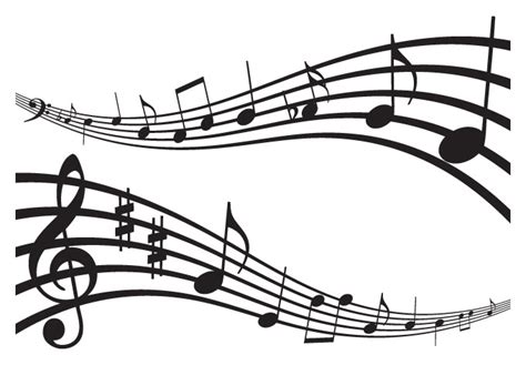 Clip Art Floating Music Notes