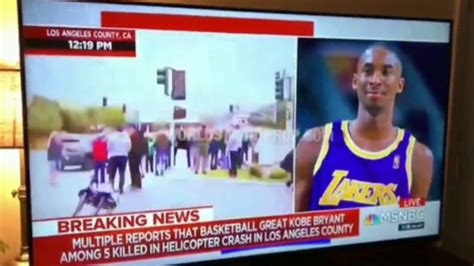 News Anchor Says N Word While Talking Of Kobe Bryants Passing Youtube