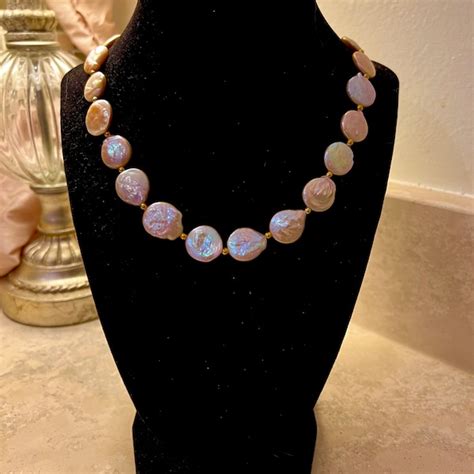 Peach Pearl Jewelry Etsy