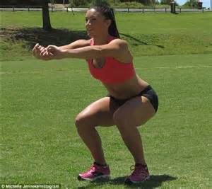 Samantha Armytage Does Warm Up Wiggle With Hurdler Michelle Jenneke