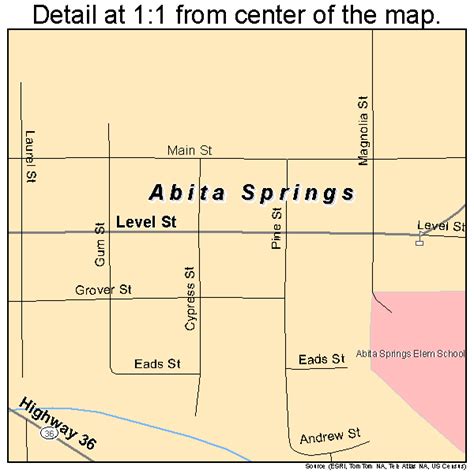 Abita Springs Louisiana Street Map 2200240