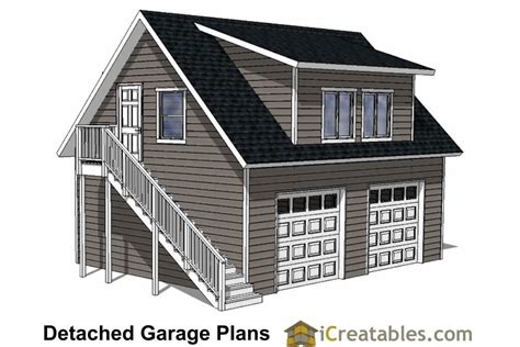 28x22 Garage Plans With Apartment Garage Plans Detached Garage Loft