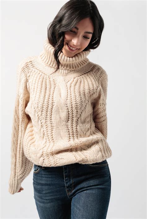 Cable Knit Turtleneck Sweater Womens Cool Product Ratings Deals