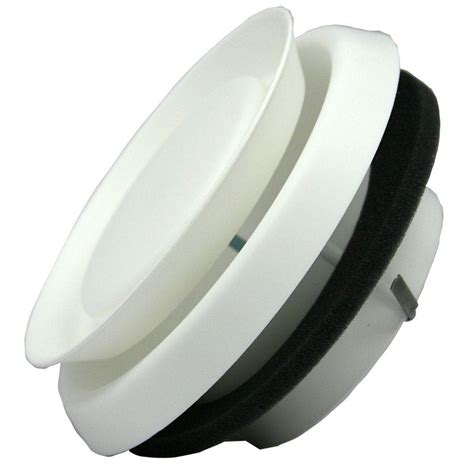 Speedi Products 5 In Round White Plastic Adjustable Diffuser Ex Dfrp