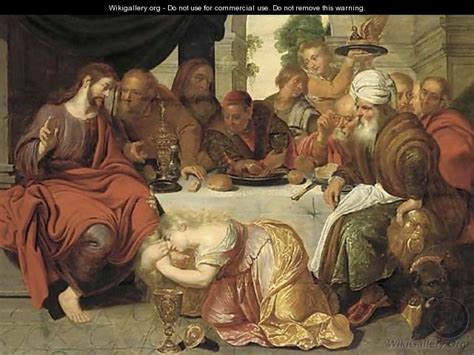 Mary Magdalen Washing The Feet Of Christ Artus Wolffort The Largest Gallery