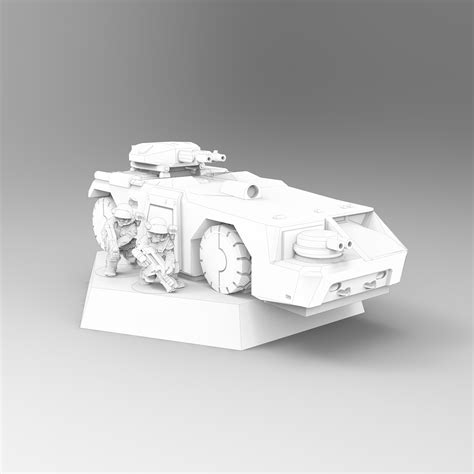 Free Stl File 6mm Wheeled Apc For Colonial Marines 🎲・3d Printing Idea