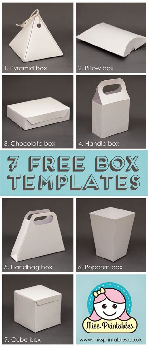 25 Plus Awesome Free Paper Box And Bag Templates — Epc Crafts