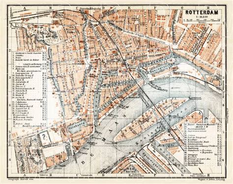 Learn how to create your own. Old map of Rotterdam in 1904. Buy vintage map replica poster print or download picture