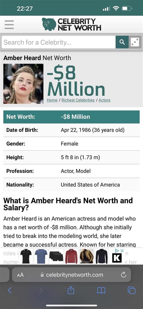 Celebrity Net Worth Search For Celebrity Amber Heard Net Worth 58