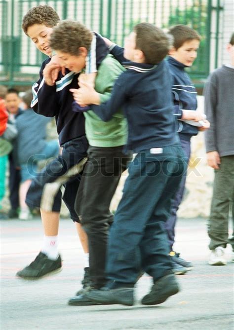 School Children Misbehaving Stock Photo Colourbox