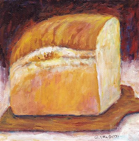 Art And Collectibles Painting Acrylic Bread Artwork Loaf Of Bread