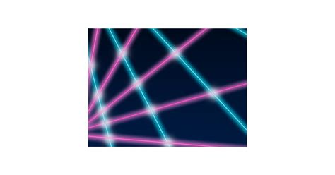 Cool 80s Laser Light Show Background Retro Neon Poster Zazzle