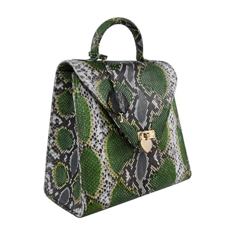 Buy The Pelle Python Skin Bag Collection Brown Color 100 Genuine
