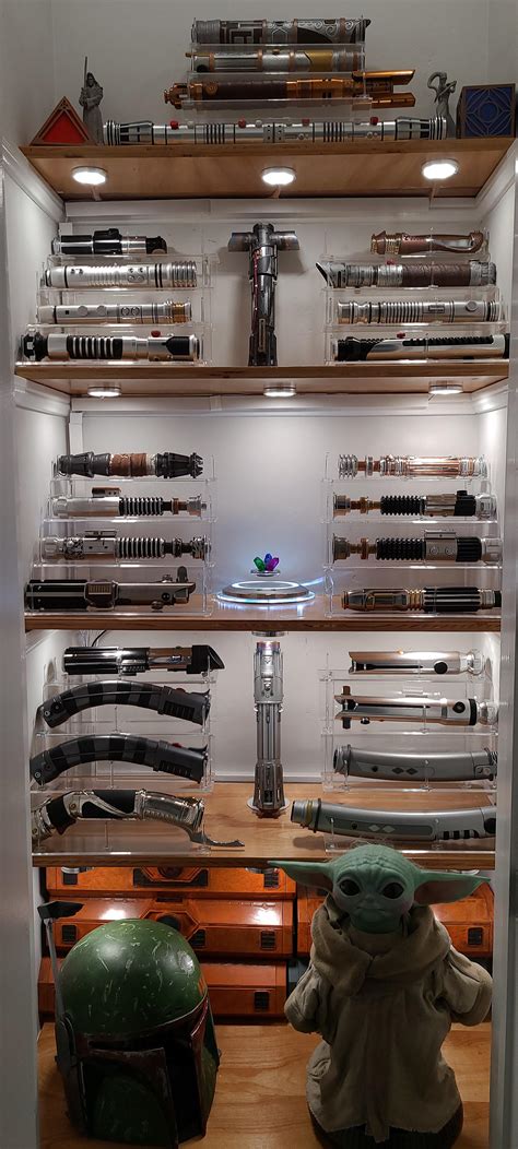 My Updated Collection With Rey And Leia Lightsabers Rlightsabers