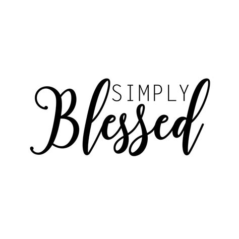 Simply Blessed Svg File