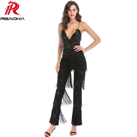 Sexy Women Summer Gold White Black Pink Sequins Rompers Womens Jumpsuit