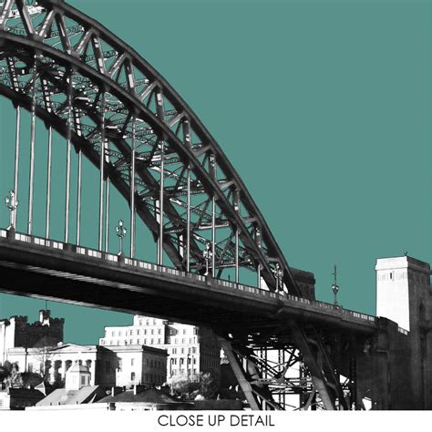 City Print Newcastle Tyne Bridge By Bronagh Kennedy Art Prints