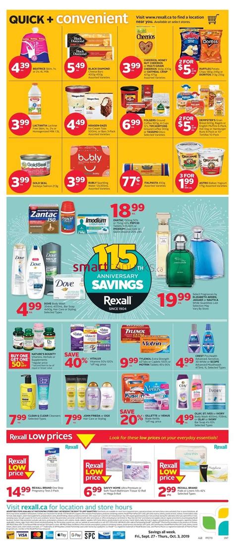 Rexall On Flyer September 27 To October 3