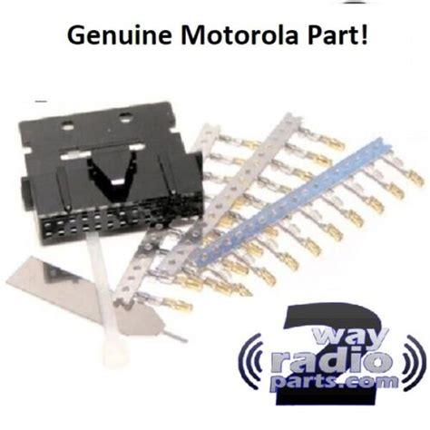 Real Motorola Pmln5072 Mototrbo Rear Accessory Connector Kit Xpr 5550