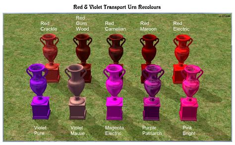 Mod The Sims 100 Tiny Filesize Transport Urn Recolours