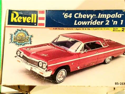 Revell 1964 Chevy Impala Lowrider 125 2 In 1 Model Kit Open Box 22